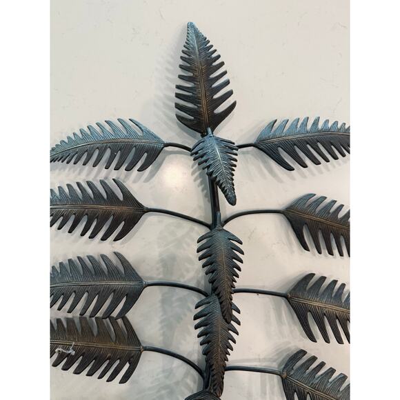 Metal Wall Sconce Decorative Two-Candle Holder Iron Leaf Ornate French Regency - Picture 2 of 9